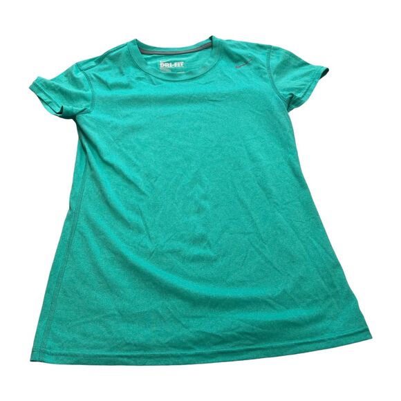 Nike Dri-Fit Top Women's XS Mint Crew Neck Regular Fit Short Sleeve Pullover - Picture 1 of 6
